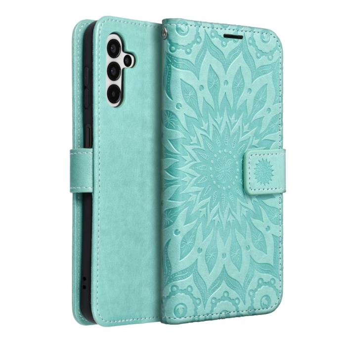 Forcell - Forcell Galaxay A13 5G Fodral Mezzo - Mandala Grön
