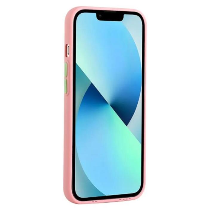 Taltech - iPhone 15 Mobilskal Korthållare TPU - Rosa