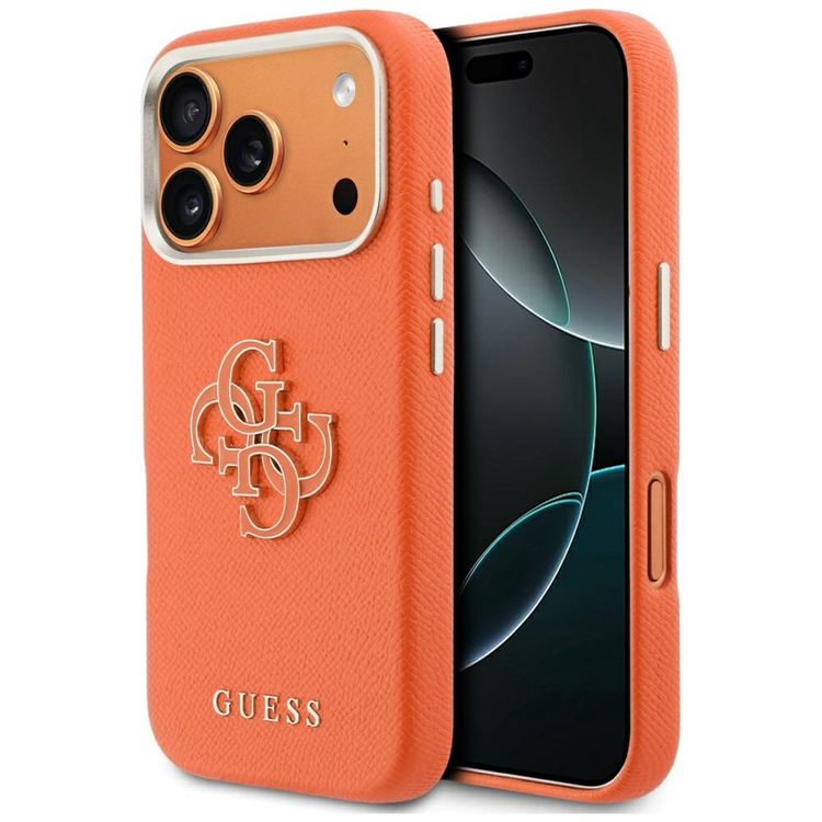 Guess Mobilskal iPhone 17 Pro FW Resin Logo - Orange | 2353 | AlltMobil