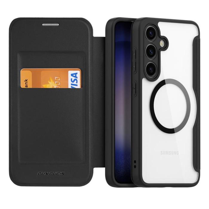 Dux Ducis - Dux Ducis Galaxy S24 Plus Plånboksfodral Magsfae Skin X Pro - Svart