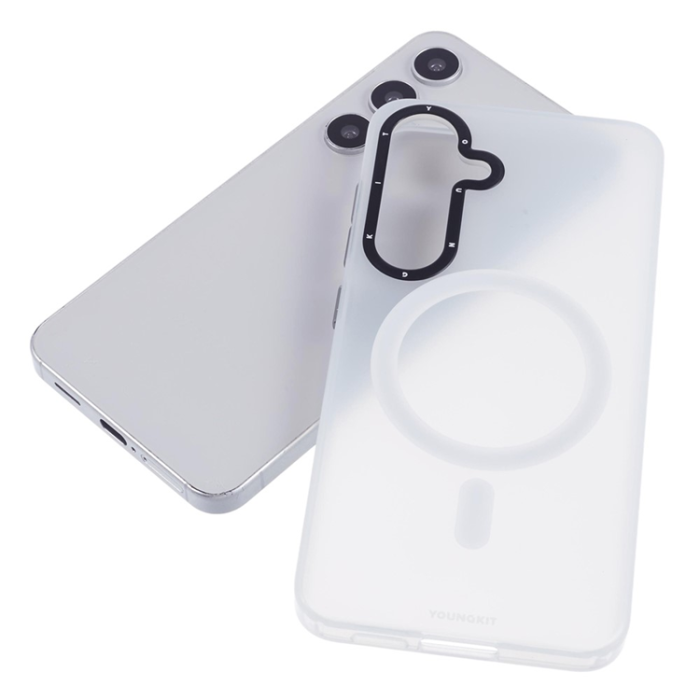 YOUNGKIT - YOUNGKIT Galaxy S25 Mobilskal MagSafe Shockproof Matte - Vit