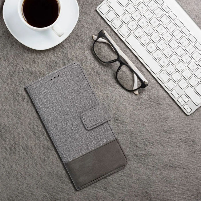 OEM - Xiaomi Redmi 14C Plånboksfodral Gomma - Grå