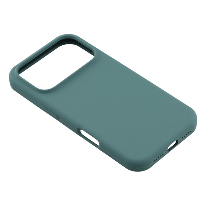 A-One Brand - iPhone 17 Pro Max Mobilskal Solid Silikon Shockproof - Svartgrön