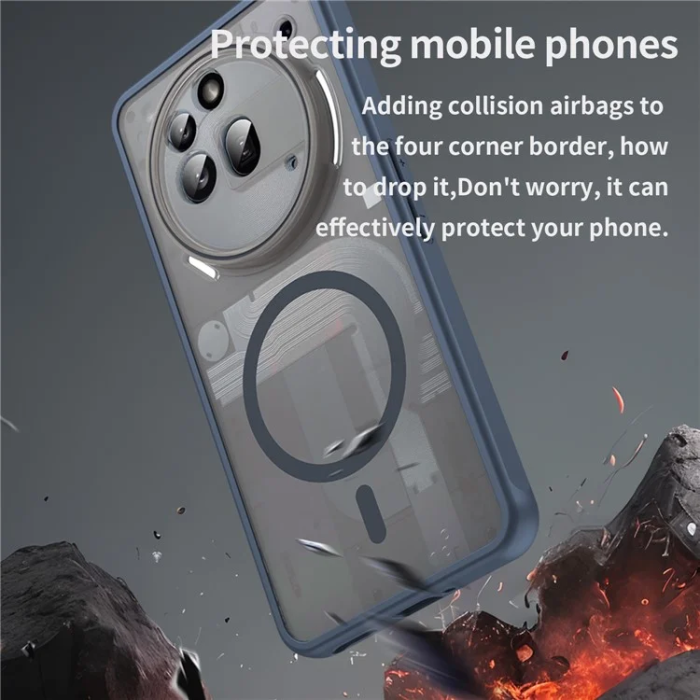 A-One Brand - Nothing Phone (3a) Pro Mobilskal MagSafe Anti Drop - Blå