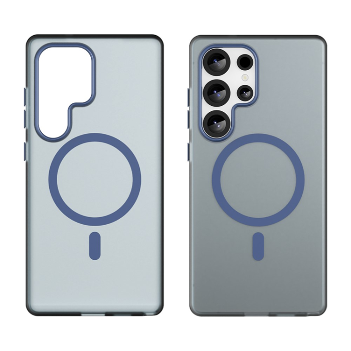 A-One Brand - Galaxy S25 Ultra Mobilskal MagSafe Slim Matte - Mörkblå