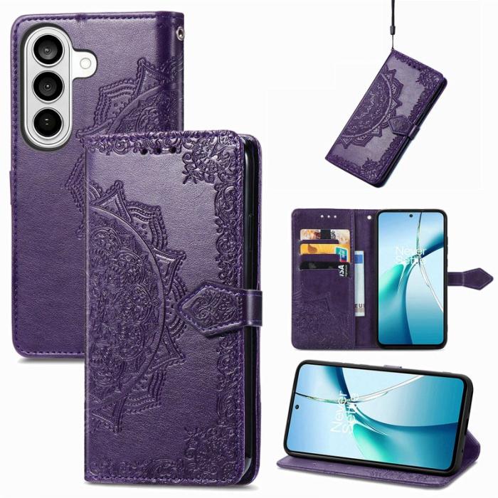 OEM - Plånboksfodral för Samsung Galaxy S26 Konstläder Ställ - Lila