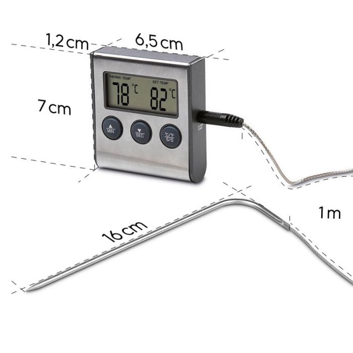 Xavax - XAVAX Köttermometer Digital Timer Kabelsensor