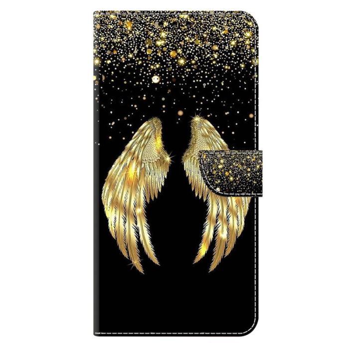 OEM - Plånboksfodral för Samsung Galaxy S26 Konstläder med Ställ - Guldvinge