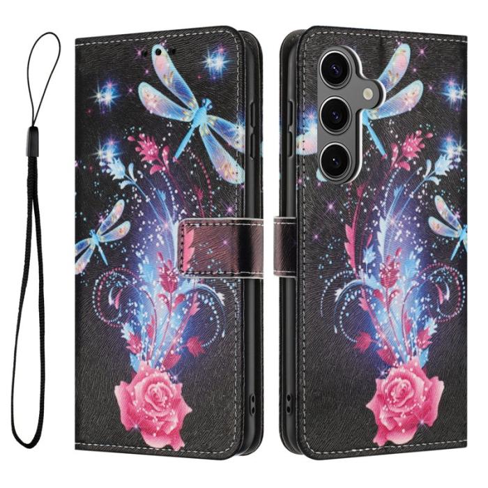 OEM - Plånboksfodral för Samsung Galaxy S26 Konstläder Mönster - Dragonfly