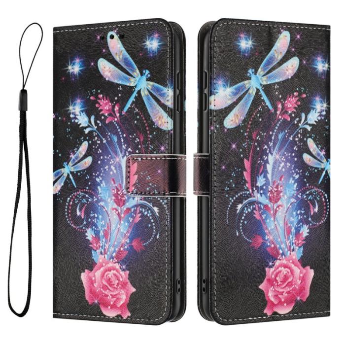 OEM - Plånboksfodral för Samsung Galaxy S26 Konstläder Mönster - Dragonfly