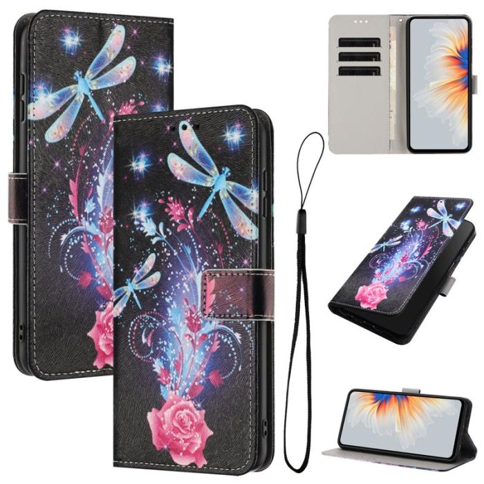 OEM - Plånboksfodral för Samsung Galaxy S26 Konstläder Mönster - Dragonfly