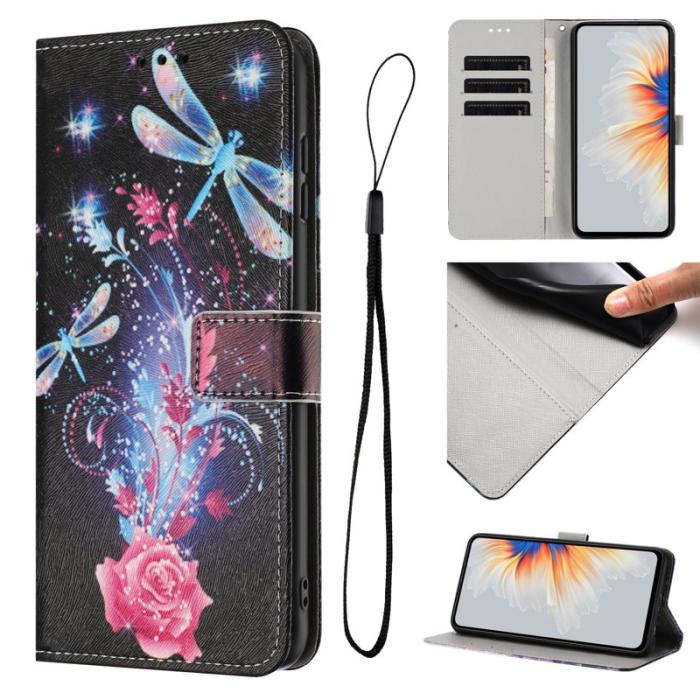 OEM - Plånboksfodral för Samsung Galaxy S26 Konstläder Mönster - Dragonfly