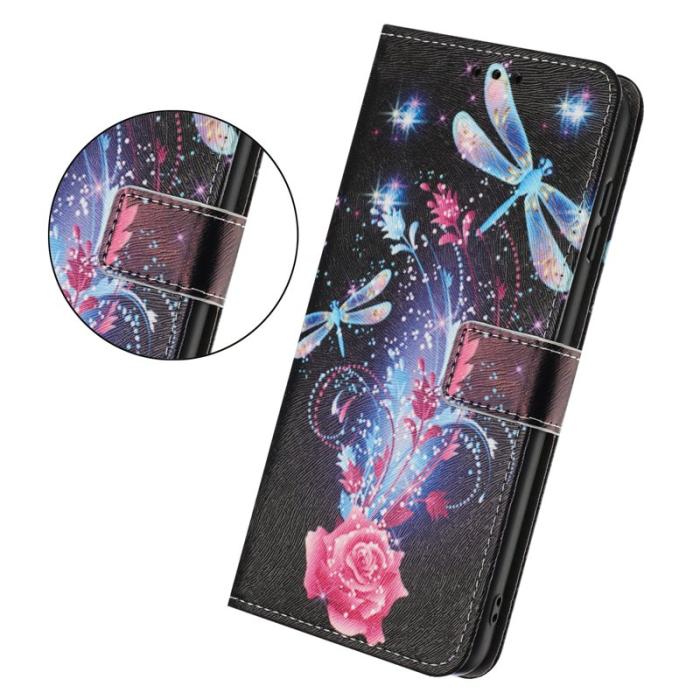 OEM - Plånboksfodral för Samsung Galaxy S26 Konstläder Mönster - Dragonfly