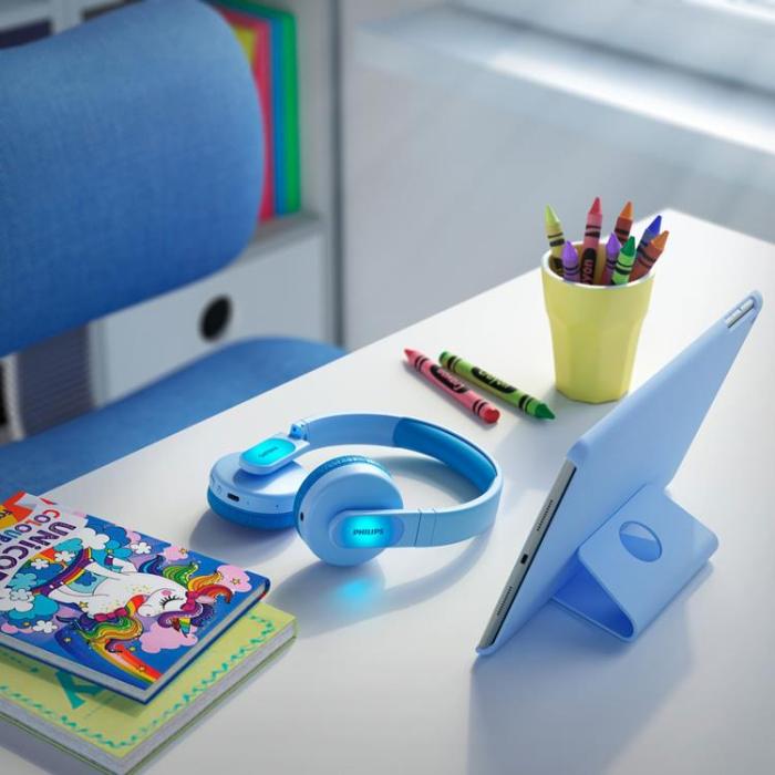 Philips - Philips Trådlösa On-ear-hörlurar för barn Blå