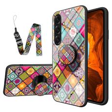 OEM - Mobilskal f&ouml;r Samsung Galaxy S26 Kickstand Tempered Glass - M&ouml;nster