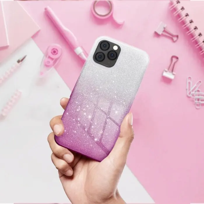 OEM - Galaxy A36 5G Mobilskal Shining - Transparent Rosa