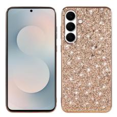 OEM - Mobilskal f&ouml;r Samsung Galaxy S26 TPU + PC Glitter - Ros&eacute;guld