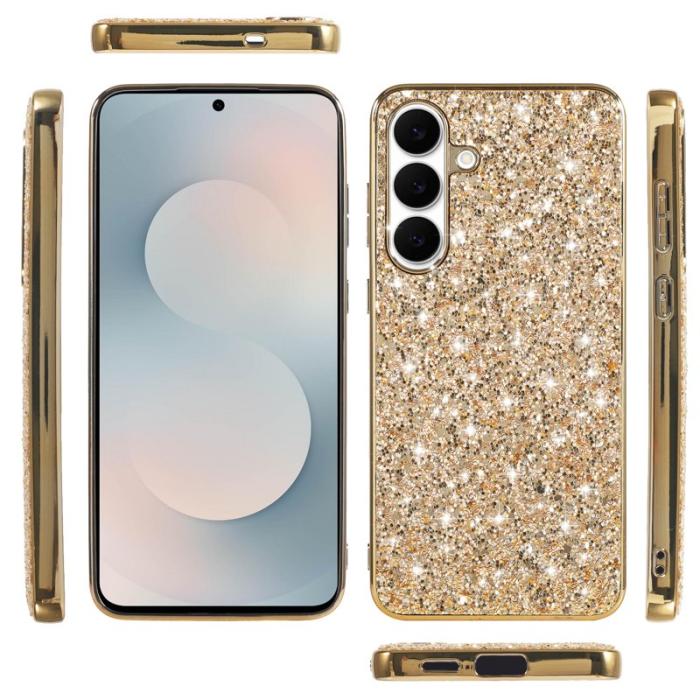 OEM - Mobilskal för Samsung Galaxy S26 TPU + PC Glitter - Röd