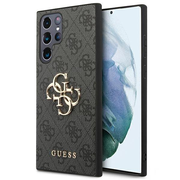 Guess Big Metall Logo Skal Galaxy S22 Ultra - Grå | 2353 | AlltMobil