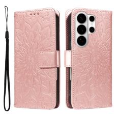 OEM - ABEEL Samsung Galaxy S26 Ultra Pl&aring;nboksfodral Konstl&auml;der - Ros&eacute;guld