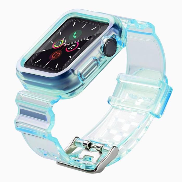 UTGATT - Armband kompatibelt med Apple Watch 3 / 2 42mm - Blå