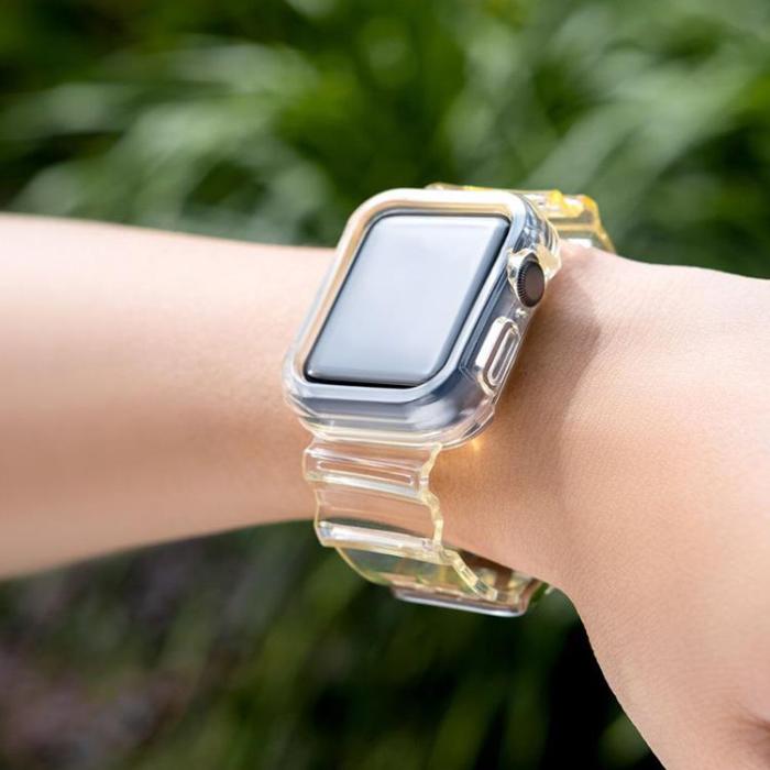 UTGATT - Armband kompatibelt med Apple Watch 6 / 5 / 4 / SE 40mm - Gul
