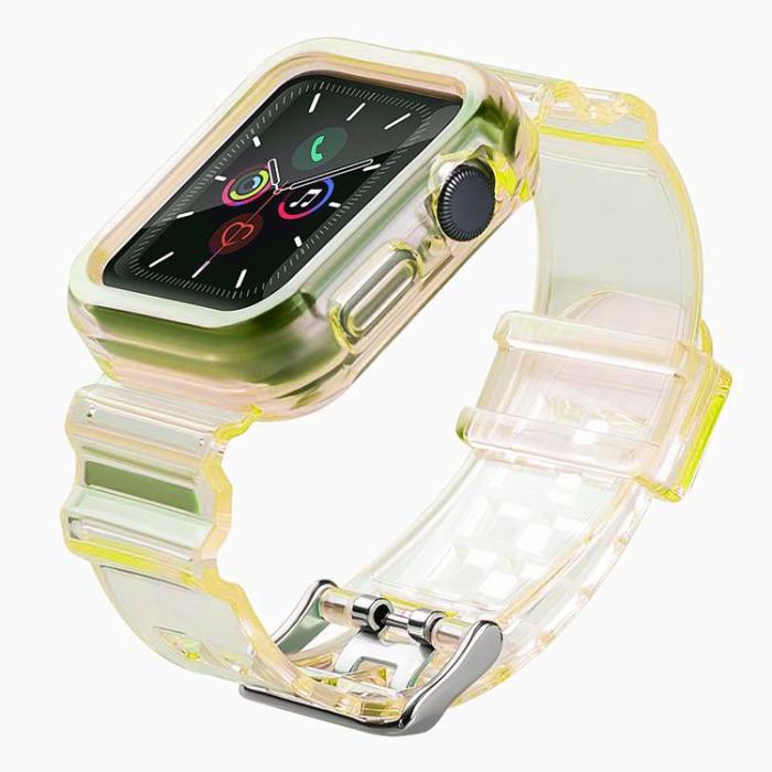 UTGATT - Armband kompatibelt med Apple Watch 6 / 5 / 4 / SE 40mm - Gul
