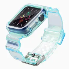 OEM - Armband kompatibelt med Apple Watch 6 / 5 / 4 / SE 44mm - Bl&aring;