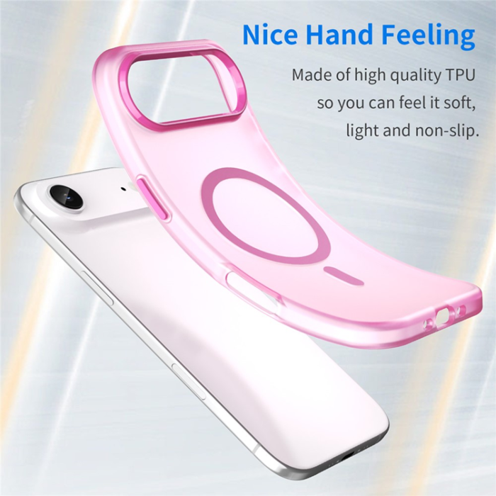 A-One Brand - iPhone 17 Air Mobilskal MagSafe Slim Matte Translucent - Rosa