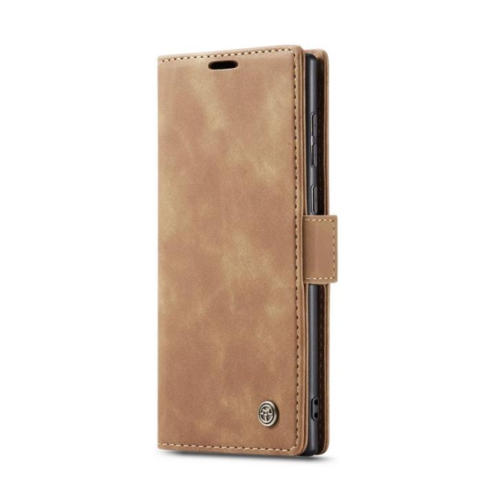 Caseme - CASEME 013 Series Mobilskal till Samsung Galaxy S25 Ultra Konstläder Brun