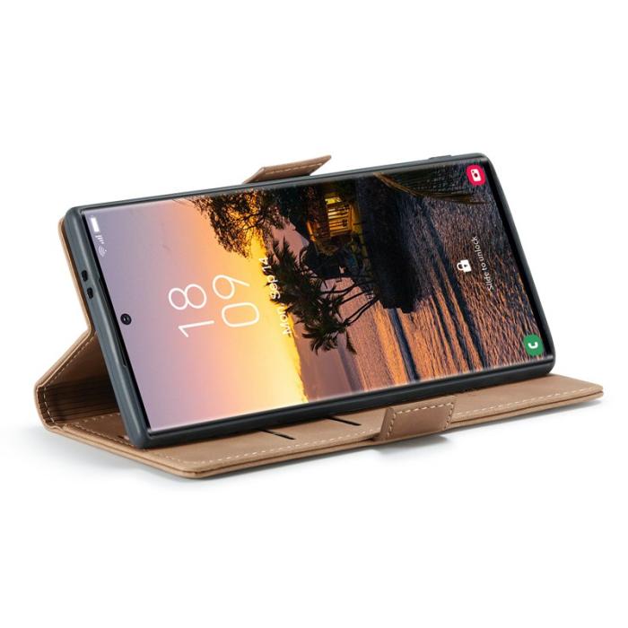 Caseme - CASEME 013 Series Mobilskal till Samsung Galaxy S25 Ultra Konstläder Brun