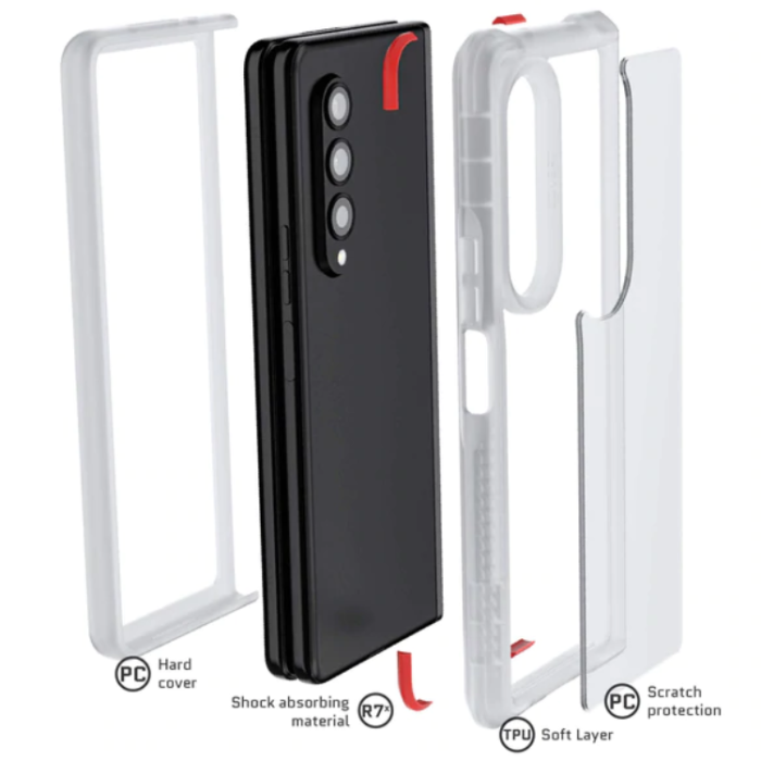 OEM - Ghostek Convert PC Skal Galaxy Z Fold 3 - Clear