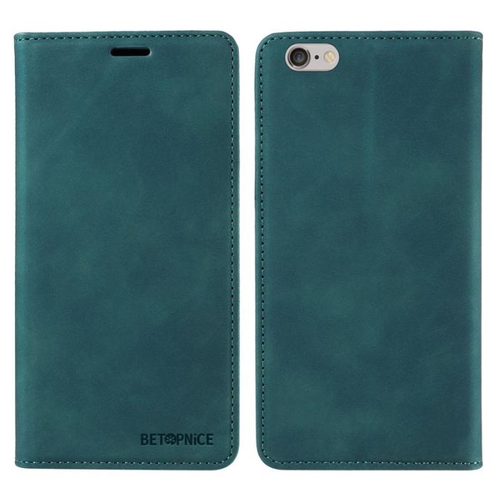 BETOPNICE - BETOPNICE 003 iPhone 6 Plus/7 Plus/8 Plus Plånboksfodral TPU+PU - Grön