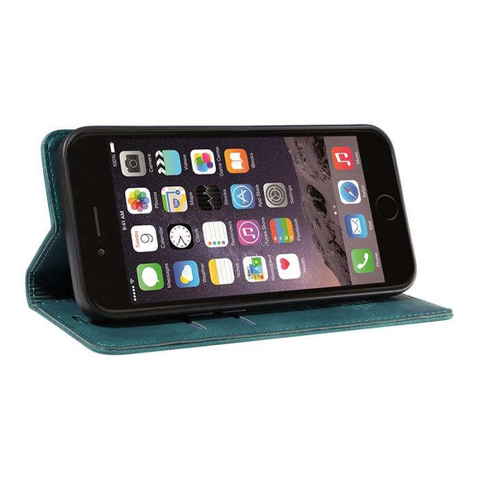 BETOPNICE - BETOPNICE 003 iPhone 6 Plus/7 Plus/8 Plus Plånboksfodral TPU+PU - Grön