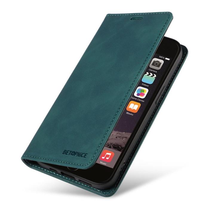 BETOPNICE - BETOPNICE 003 iPhone 6 Plus/7 Plus/8 Plus Plånboksfodral TPU+PU - Grön