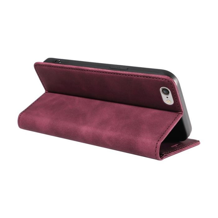 BETOPNICE - BETOPNICE 003 iPhone 6 Plus/7 Plus/8 Plus Konstläder Plånboksfodral TPU+PU - Röd