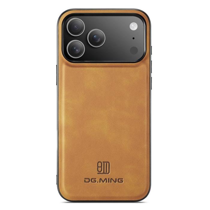 DG.MING - DG.MING Mobilskal till iPhone 17 Pro PU Läder Hybrid - Brun