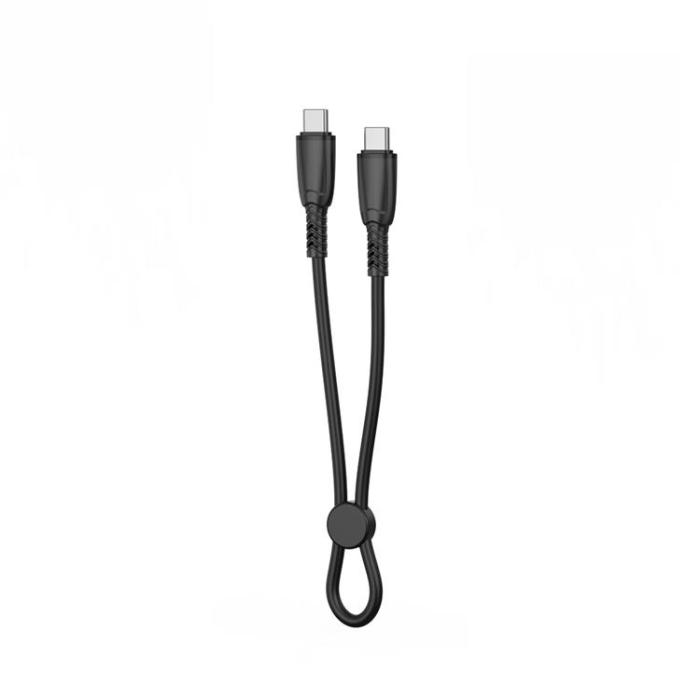 XO - XO USB-C Till USB-C Kabel 60W 0.25m NB-Q248B - Svart