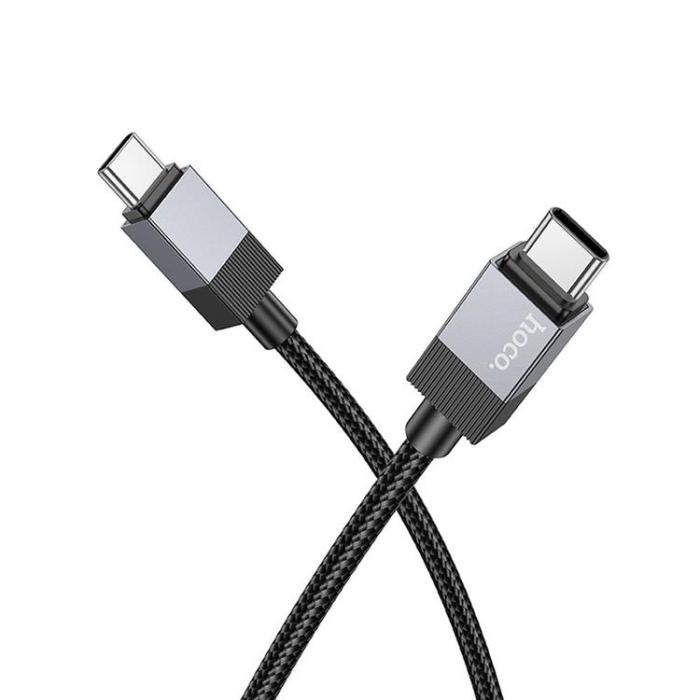 Hoco - Hoco USB-C - USB-C 60W 3A Kabel 1m X110 - Svart