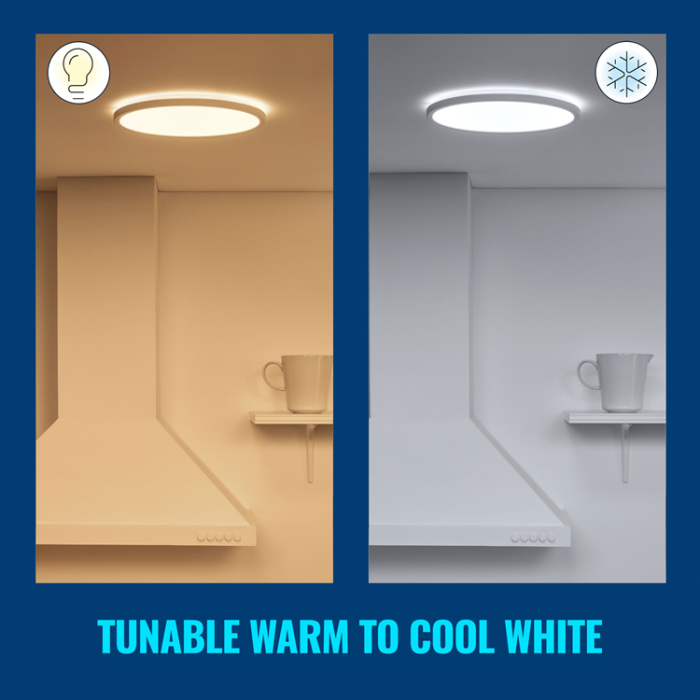 Wiz - Wiz WiFi SuperSlim Plafond Ø430 22W 2450lm Varm-kallvit