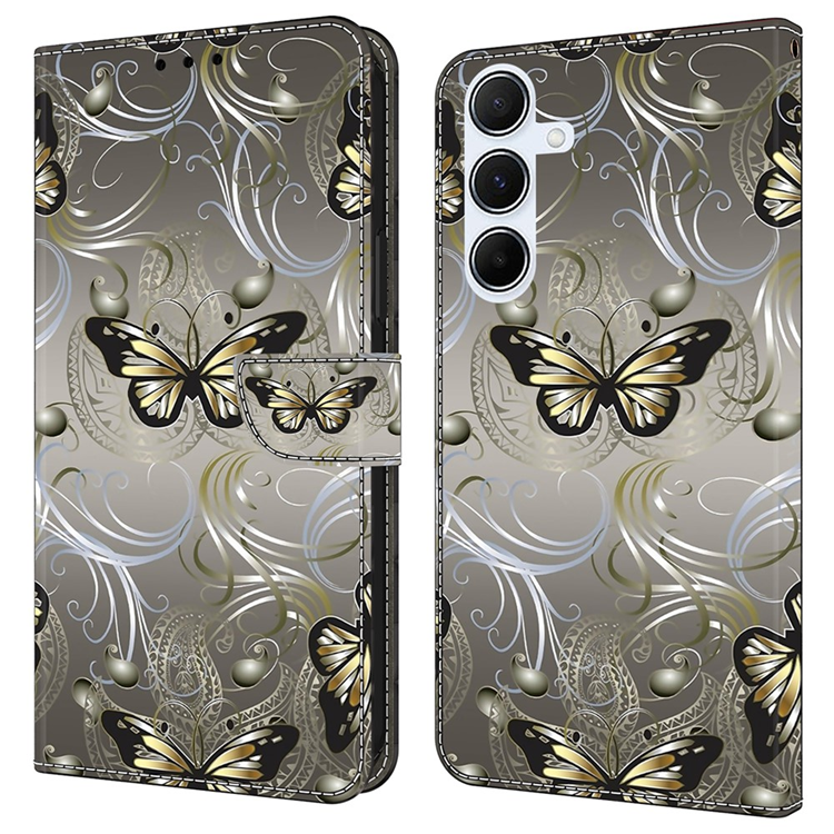 Galaxy A17 5G Plånboksfodral Pattern Printing - Lace Butterfly | 2353 | AlltMobil