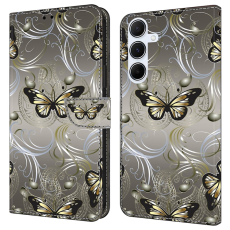 A-One Brand - Galaxy A17 5G Plånboksfodral Pattern Printing - Lace Butterfly