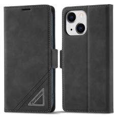 FORWENW - FORWENW F3 Series iPhone 15 Plus Flip Pl&aring;nboksfodral Konstl&auml;der - Svart