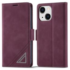 FORWENW - FORWENW F3 Series iPhone 15 Plus Flip Pl&aring;nboksfodral Konstl&auml;der - Vinr&ouml;d