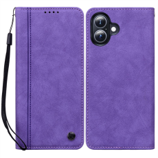 A-One Brand - iPhone 17 Plånboksfodral med Rem Lines Pattern - Lila