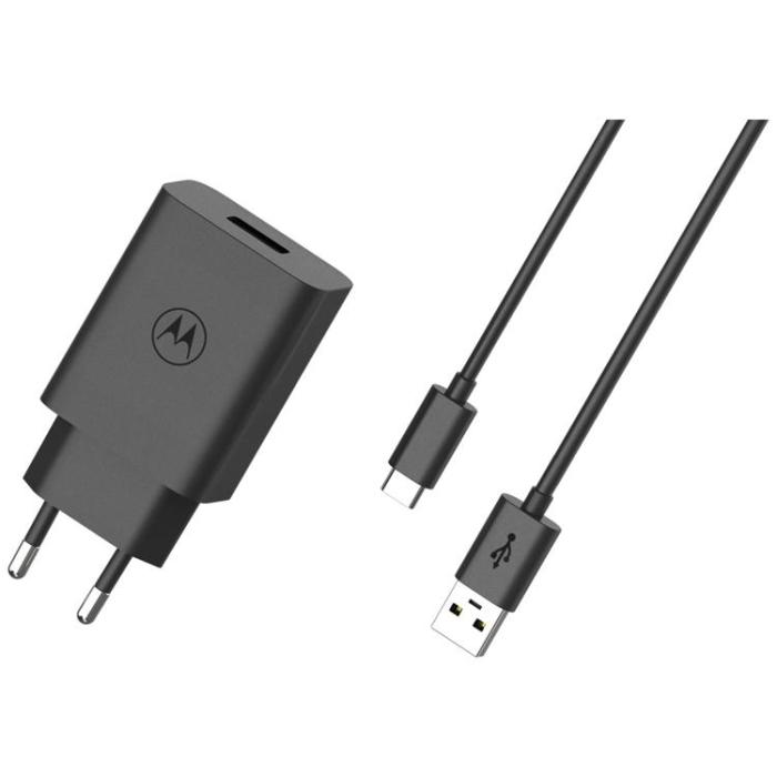Motorola - Motorola Snabbladdare 33W USB-A med 1m Kabel TurboPower - Svart