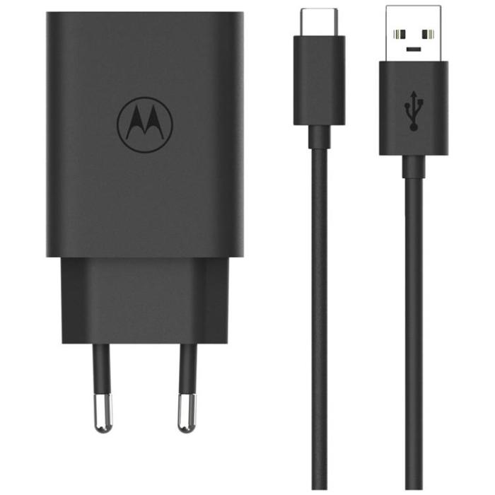 Motorola - Motorola Snabbladdare 33W USB-A med 1m Kabel TurboPower - Svart
