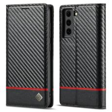 LC.imeeke - LC.IMEEKE Pl&aring;nboksfodral f&ouml;r Samsung Galaxy S21+ 5G - Konstl&auml;der - Svart