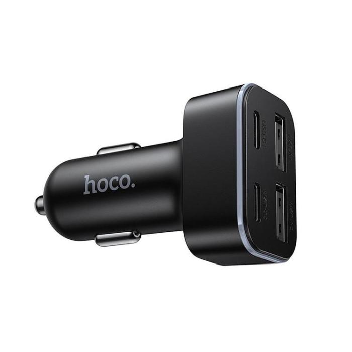 Hoco - Hoco Billaddare 42W 2xUSB-C 2xUSB-A QC3.0 Z63 - Svart
