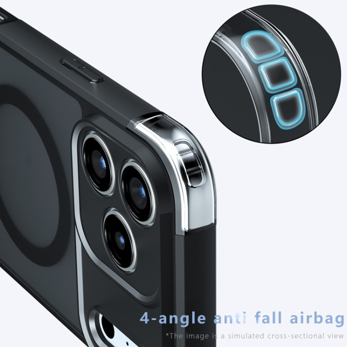 A-One Brand - iPhone 17 Pro Mobilskal MagSafe TPU+PC Matte - Svart